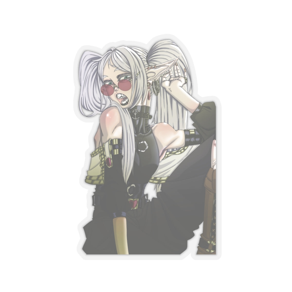 Kiss-Cut Goth Frieren Stickers