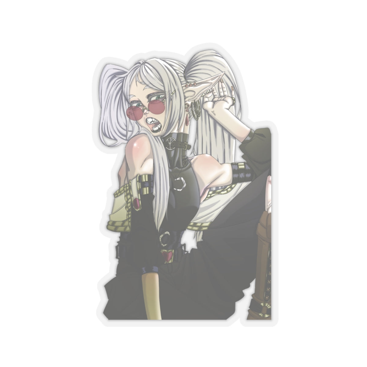 Kiss-Cut Goth Frieren Stickers