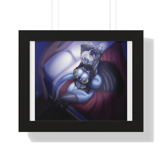 Demon Girl Framed Horizontal Poster