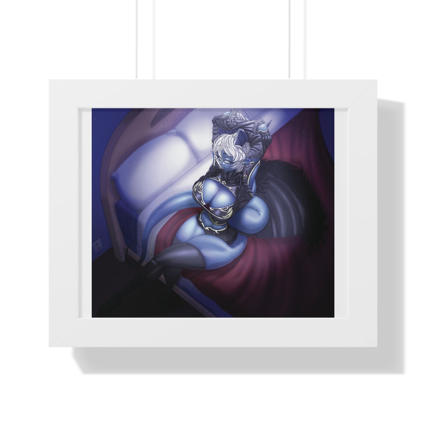 Demon Girl Framed Horizontal Poster