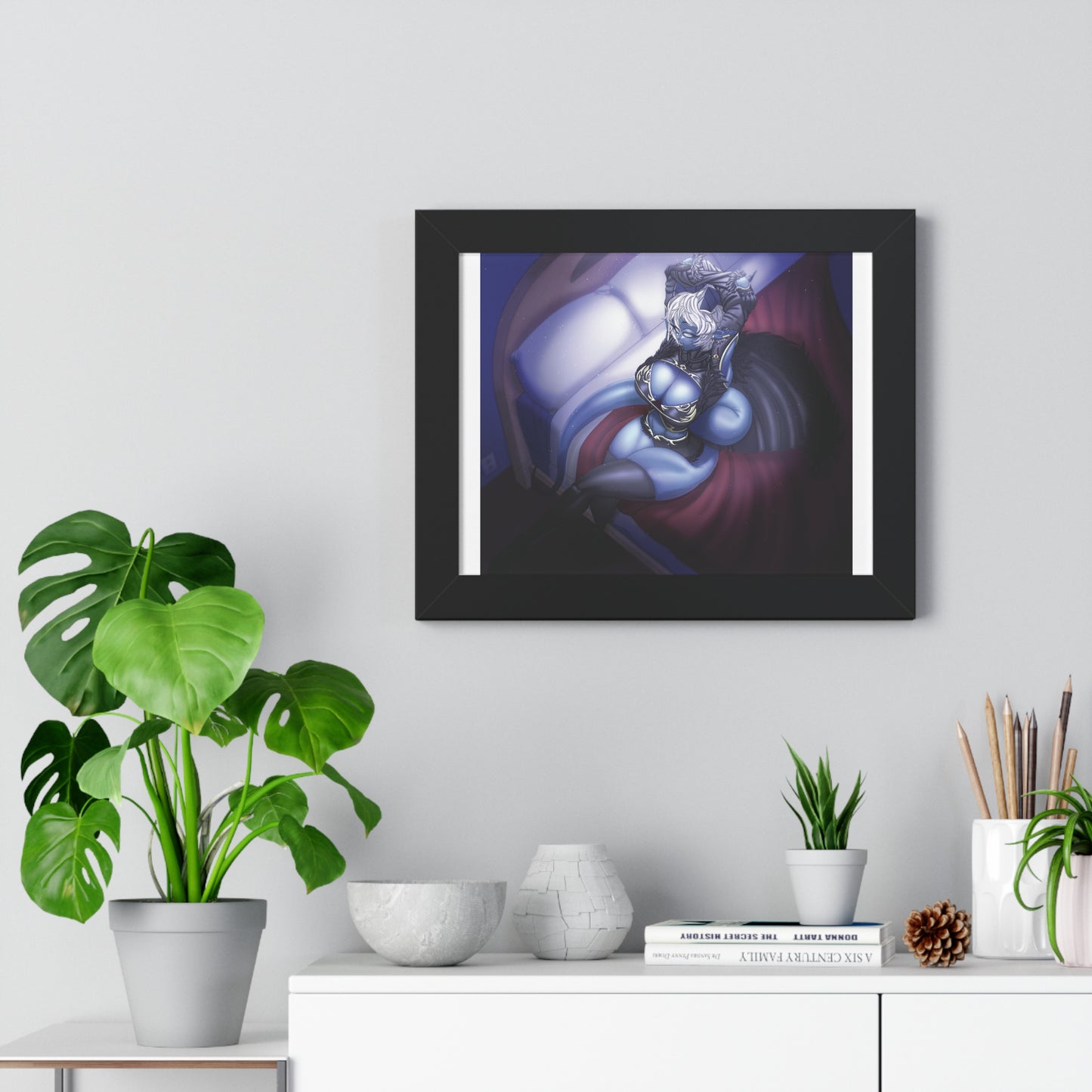 Demon Girl Framed Horizontal Poster