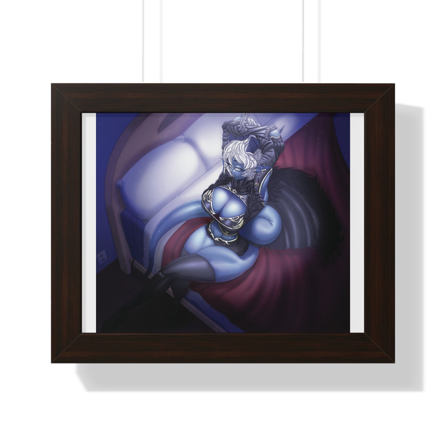 Demon Girl Framed Horizontal Poster