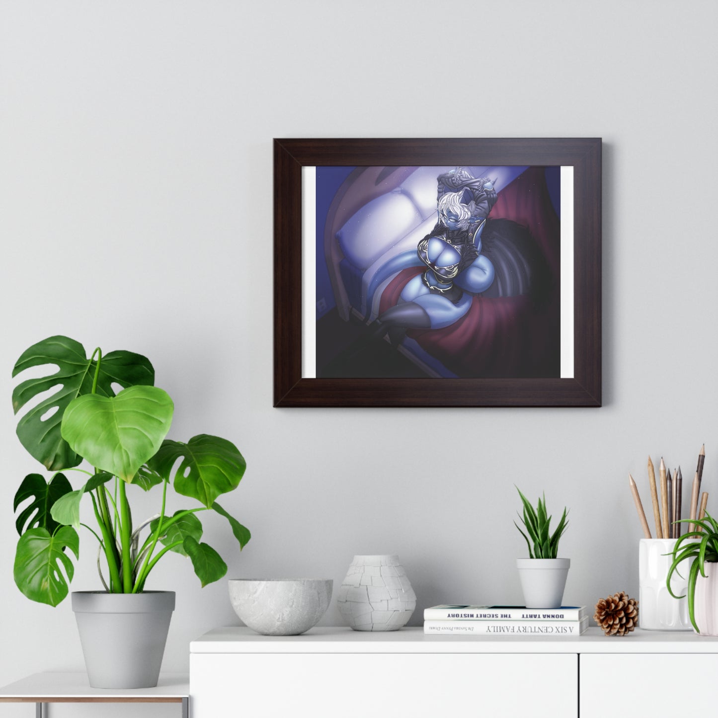 Demon Girl Framed Horizontal Poster